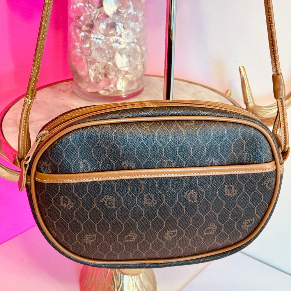 Dior Brown and Tan Designer Crossbody Bag